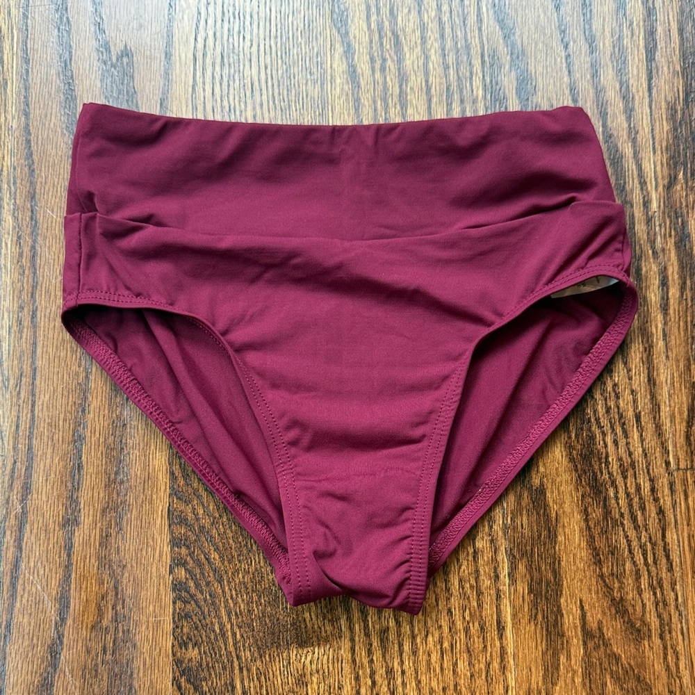 Baltogs Dancewear Dance Brief Bottoms in Burgundy
